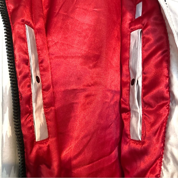 L.A.M.B. x Burton Misfit Bomber Snowboarding Jacket Silver White Snow Leopard - Picture 7 of 16